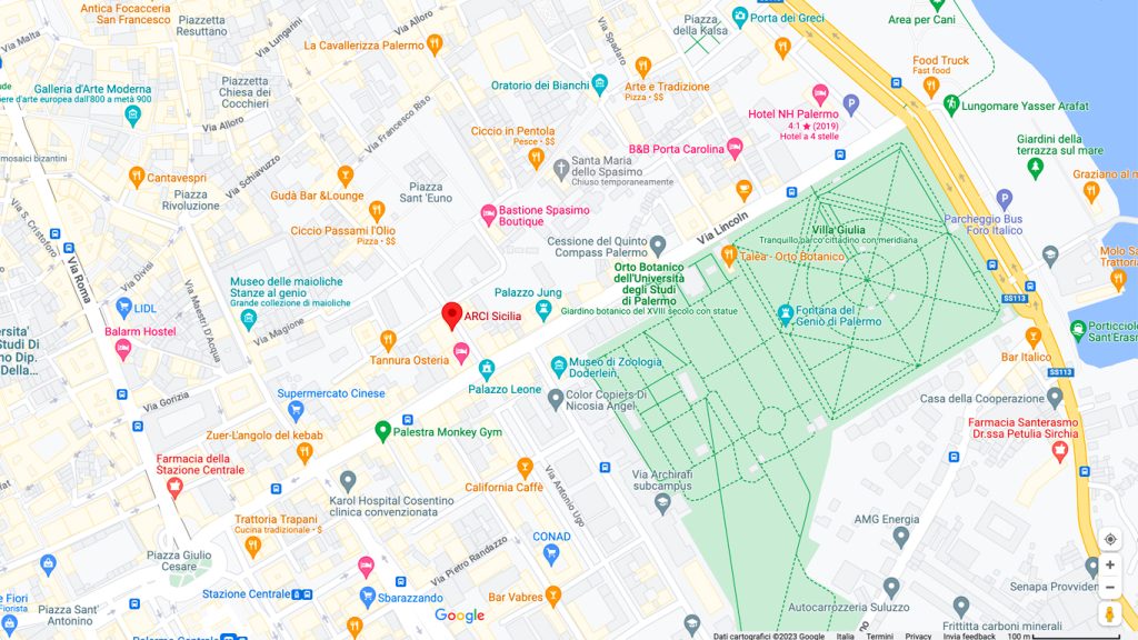 mappa google arci sicilia